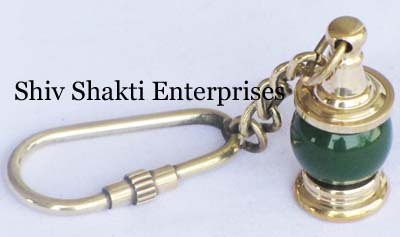 Green Lamp Key Chain