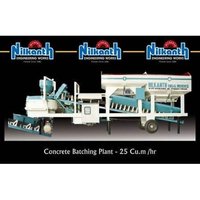 Concrete Plant - Steel, 25 m3/hr Capacity | Fully Automatic, Easy Mobility, Short Cycle Time, High Uniform Quality, PLC Control Panel