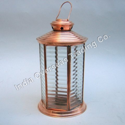 CANDLE LANTERN 6 SIDE GLASS 
