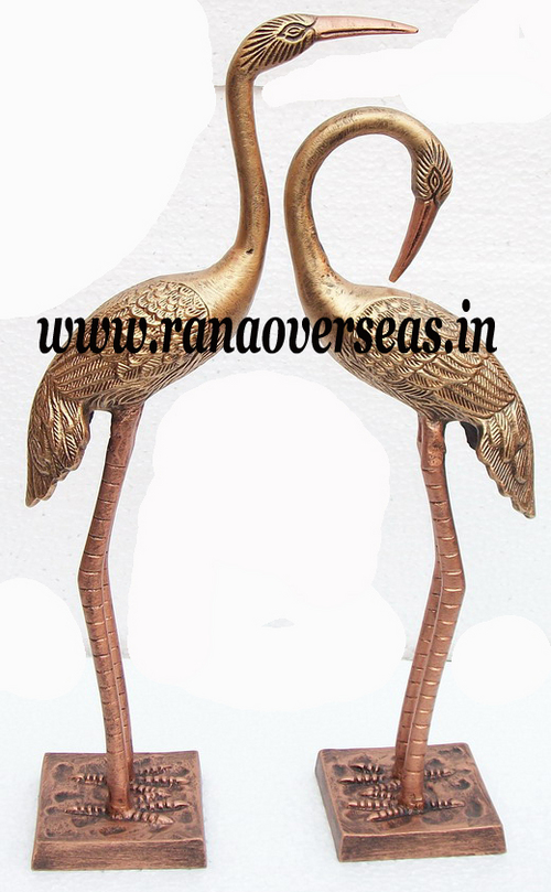 Pair of Aluminium Metal Crane With Wings in 22 and 24 inch