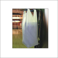 Two Loop Bags - Polyethylene, Variable Size, Off-White | High Strength, Tear Resistant, Durable, Versatile
