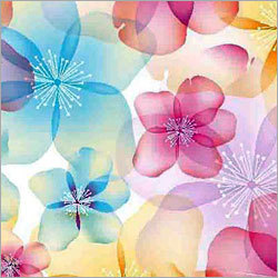 Yellow Printed Fabric