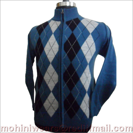 diamond zipper pullover
