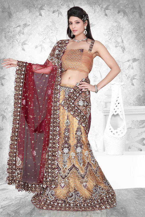 net flare gown