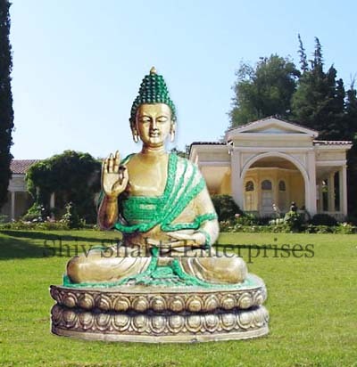 Brass Buddha Setting Statue