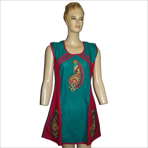 Cotton Embroidered Fancy Kurtis By SAM INC.