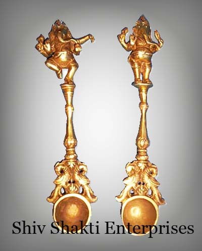 Brass Aachmani With Ganesgha