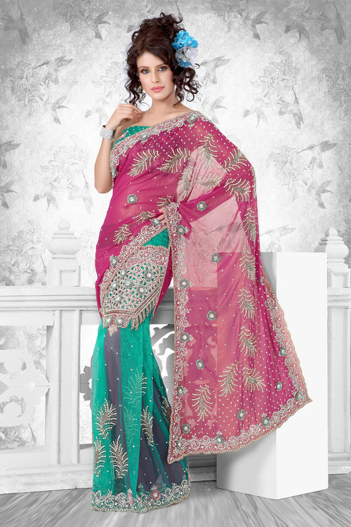 Shimmer Lehenga Style Saree