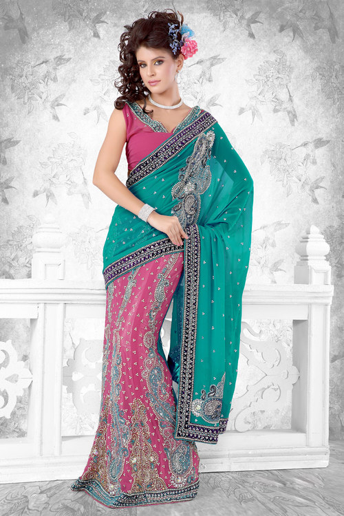 Georgette Lehenga Saree