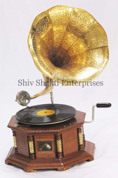 Brass Gramophone