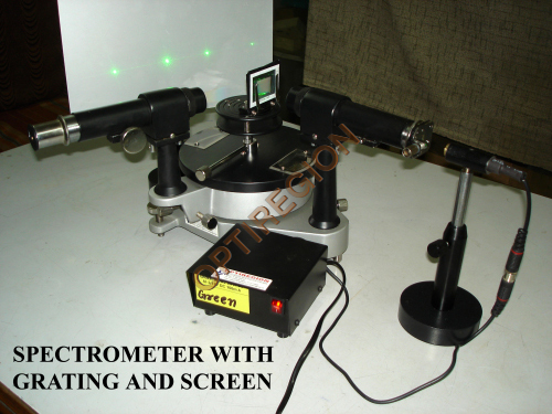 Spectrometer With Grating And Screen