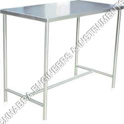 Work Table - Stainless Steel, 13.39x7.87 ft | Features Cross Backing, Spacious Middle-Shelf, Easy to Use for Hotels