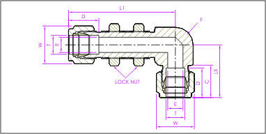 Tube To Tube / Bulk Head Union Elbow