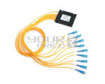 1 X 8 SC UPC SM PLC Splitter with 2.0mm Cable in 1 Meter Length.