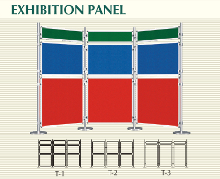 Exhibition Panel - Aluminum & Fabric, 2000mm Height x 1000mm Width, Blue | Durable, Lightweight, Easy Setup, Portable, Reusable, 3 Panels