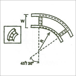 30 Degree Horizontal Elbow - Aluminum and Steel, White Color, GI Galvanized Surface Finish | Suitable for Marine Applications, High Corrosive Environments
