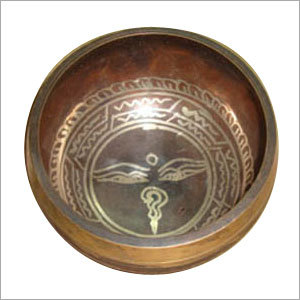 Brass Tibetan Singing Bowl Dimension(L*W*H): 4. 75 Inch (In)