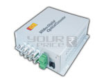 Ethernet Digital Optical Converter 8 Channel Video+ 1 Audio+ 1Data + 1 Phone TX & RX Set.