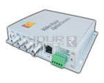 Telecom Digital Optical Converter 4 Channel Video+ 1 Audio+ 1Data + 1 Phone TX & RX Set.