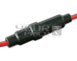 In Line Fuse Holder with Wire for 6.4mm x 30mm 0.1A-5A Fuse