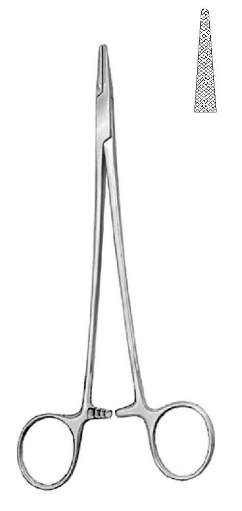 Crile-Wood Needle Holder - Stainless Steel, 18 cm, Straight Jaw | Precise Grip, Smooth Jaws, Polished Finish