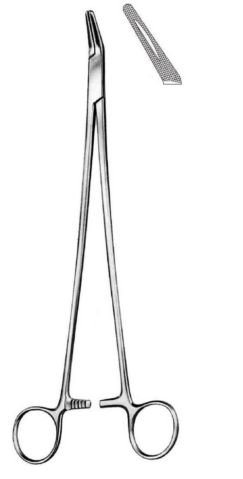 Finochietto N/Holder - Stainless Steel 27cm, Angled Jaws | Ergonomic Grip, Flexible Use, Polished Finish