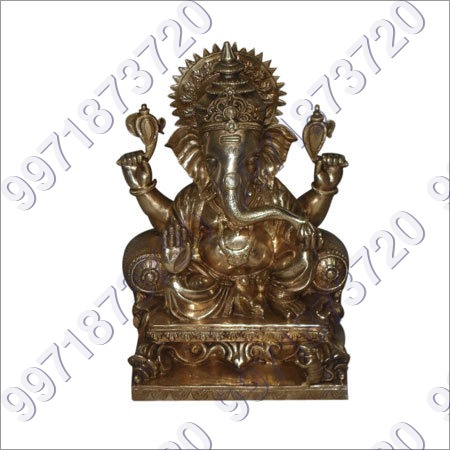 Brass Ganesh Sculpture