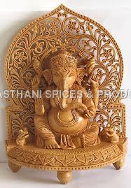 Natural Wooden Ganesha