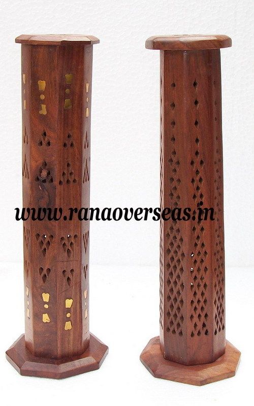 Sheesham Wood Incense Pillar