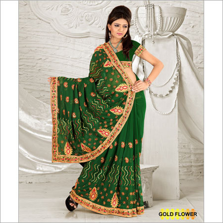 Printed Embroidered Sarees