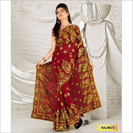 Exclusive Heavy Jaal Saree