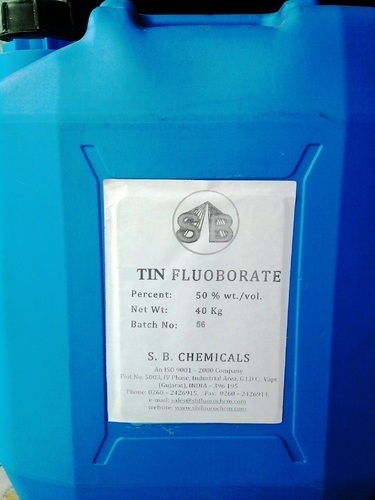 Tin Fluoborate (Stannous Tetrafluoborate) Application: Industrial