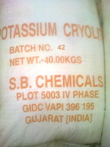 Potassium Cryolite(Potassium Aluminium Fluoride Or Tripotassium Application: Industrial