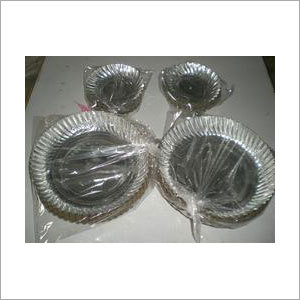 Disposable Paper Plates - Paper, Variable Diameter, Silver | Water Resistant, Heat Proof, Lightweight, Non-toxic, Hygienic, Disposable