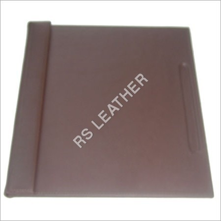 Brown Leatherette Blotter with Magnetic Flap