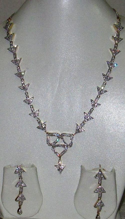 American Diamond Necklace Set