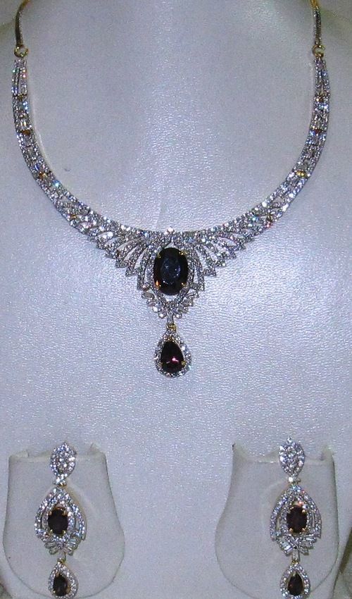 Cubic Zirconia Necklace Set