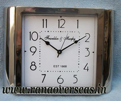 New Look New Design Metal Clock in 15 x 11 Inches.