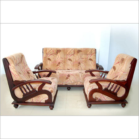 Vintage Wooden Sofa Set