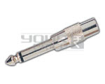 TS Mono Male to RF Male Adapter