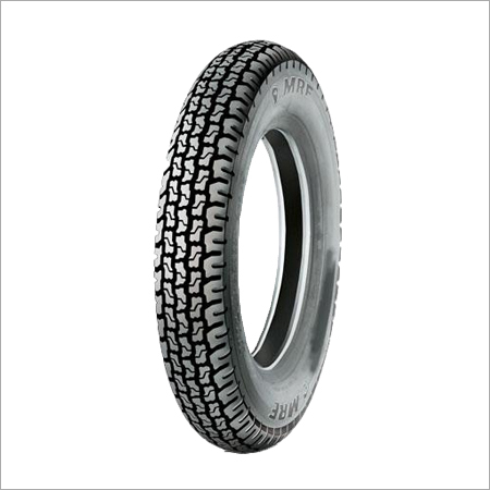Scooters Rear (Nylogrip 001) - Rubber 3.50-10, 3.50-8 Black | Block Tread, Cushioned Ride, Durable