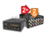  2 Way Audio-Video Selector Professional (2 IN 2 OUT) 