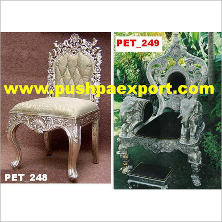 Silver Carved Chair and Throne