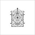 Ornamental Grill - Wrought Iron, Variable Dimensions | Customizable Sizes, Elegant Design, Easy Installation, Weather Resistant, Low Maintenance
