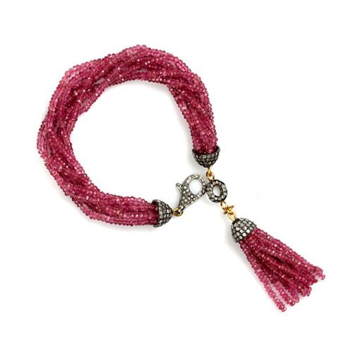 18k Gold Designer Tassel Bracelet