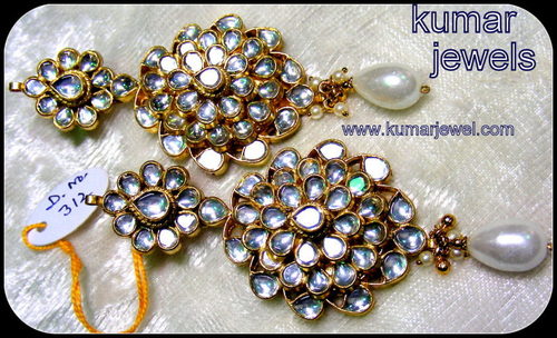 kundan designer earrings.
