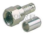 'F' Connector Big With Ring F-5 (Gold Plated)