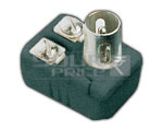 75-300 OHMS Connector - Ceramic, 25x20x15 mm, 50-200MHz | Impedance Matching, Signal Conversion, TV Compatible