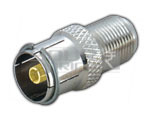 RF socket to 'F' Connector (Pin G.P.)