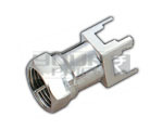 'F' Plug Connector Vertical PCB Mounting